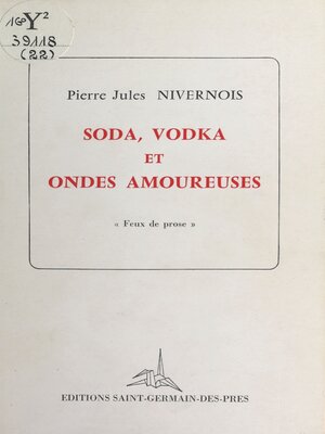 cover image of Soda, vodka et ondes amoureuses